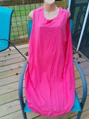 A NEW DAY SLEEVELESS LOUNGE DRESS SIZE 2X PINK CORAL COLOR NEW WITHOUT TAGS